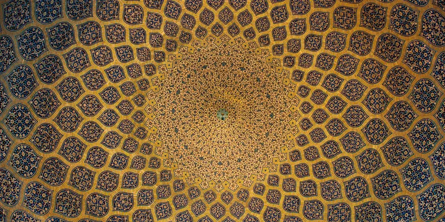 The central dome of the Sheikh Lotfollah mosque is a masterpiece of engineering