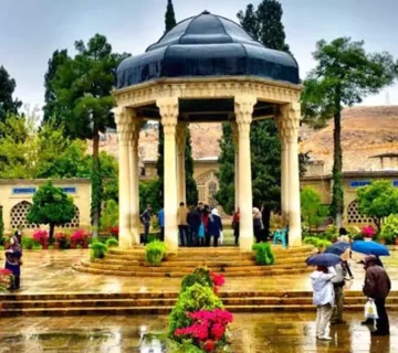 the tomb of Hafez (hafezieh) in shiraz